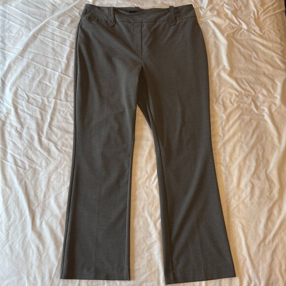Rekucci Charcoal Bootcut Dress Pants with Tummy Control VGUC Sz 16 / 32" inseam - Picture 1 of 10